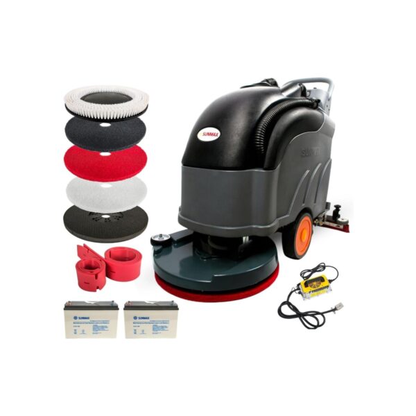 22" Self-Propelled Walk-Behind Floor Scrubber Dryer Machine