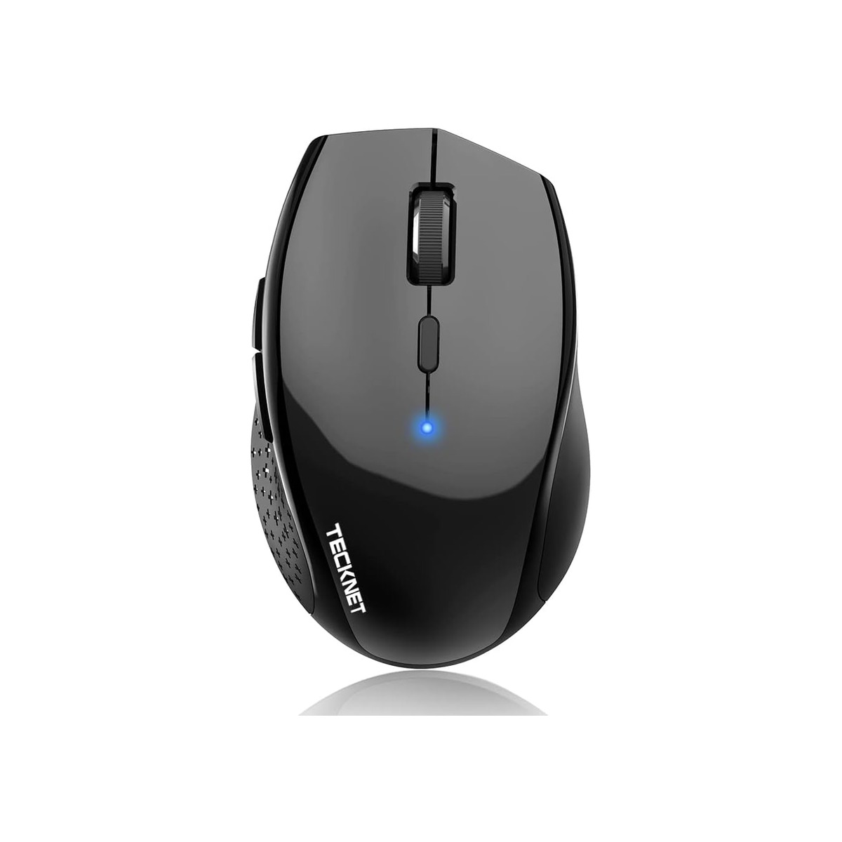 TECKNET Bluetooth Mouse, Wireless Silent 6 Buttons 2-Yr Battery, Black-1 TECKNET Bluetooth Mouse, Wireless Silent 6 Buttons 2-Yr Battery, Black - Image 1