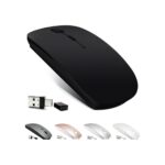 KLO Rechargeable Bluetooth 5.2/3.0/Type-C/USB-2.4G Mouse for MacBook/MacBook