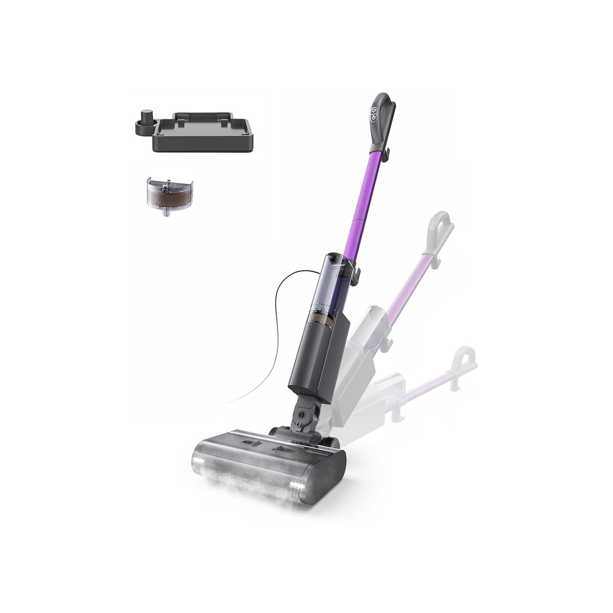 Steam Mop for Floor Cleaning, Lightweight 4-in-1 Steam Cleaner with Fast Heating-1 Steam Mop for Floor Cleaning, Lightweight 4-in-1 Steam Cleaner with Fast Heating - Image 1