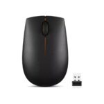 Lenovo 300 Wireless Mouse, Black, Computer Mouse for PC and Laptop with Windows