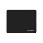 TECKNET Mouse Pad with Durable Anti-fray Stitching, Black Small Mousepad