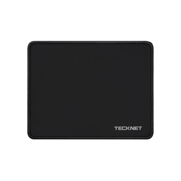TECKNET Mouse Pad with Durable Anti-fray Stitching, Black Small Mousepad