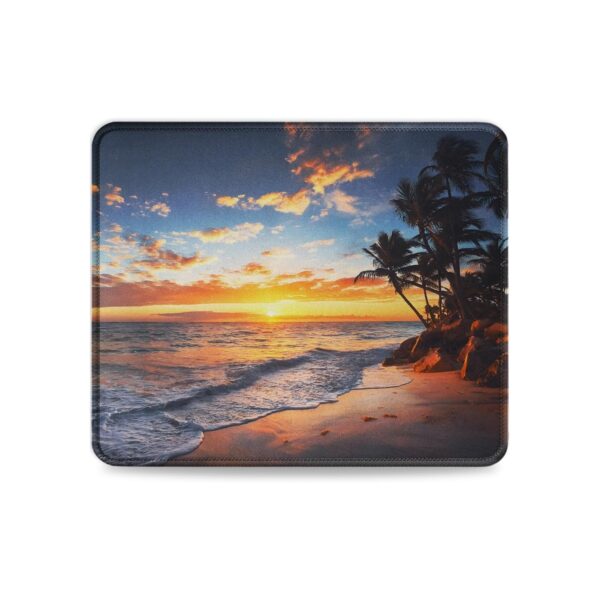 JIKIOU Mouse Pad with Stitched Edge, Portable Size-10.2x8.3in Sunset
