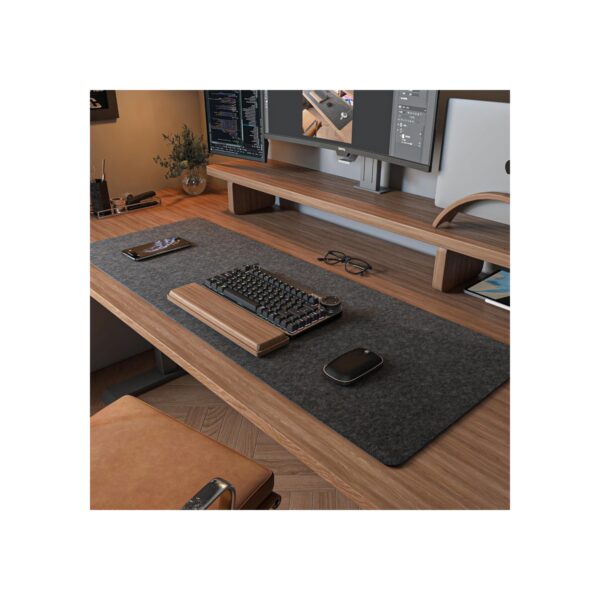 Felt Desk Mat | Computer Mat for Desk(36x12Inches) | Large Felt Mouse Pad and
