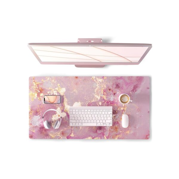 QIYI Large Mouse Pad, Cute Pink Desk Mat for Desktop