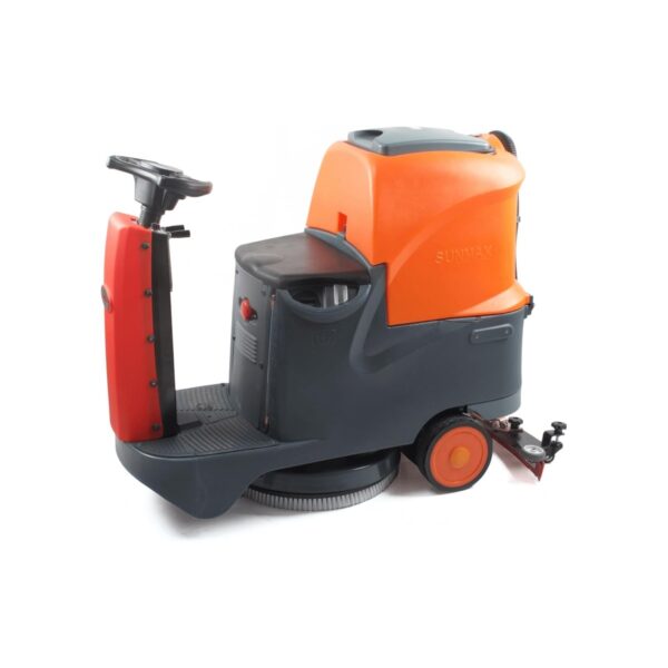 SUNMAX RT70 Ride-On Commercial Floor Scrubber Machine, 22" Brush, 31.5" Squeegee