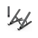 Tonmom Laptop Stand for Desk, Adjustable Laptop Riser, Black