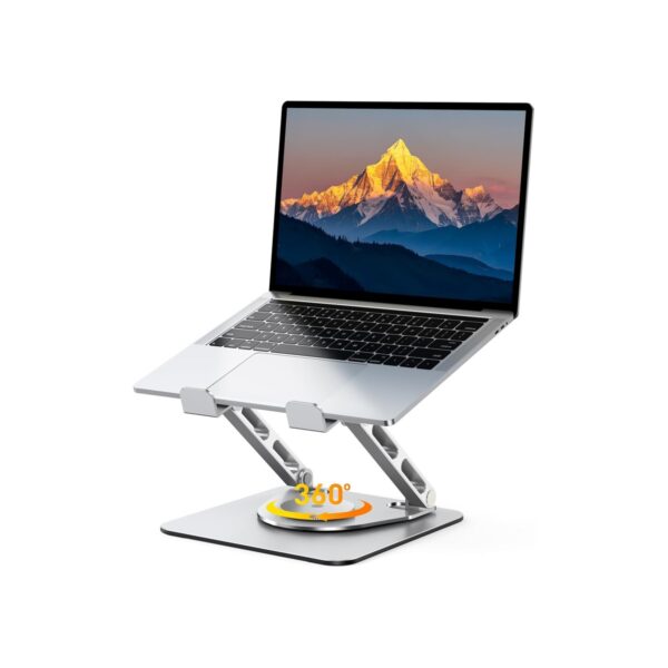RIWUCT 360° Rotatable Laptop Stand for Desk Adjustable Height