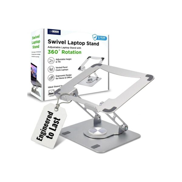 Uncaged Ergonomics Swivel Laptop Stand for Desk