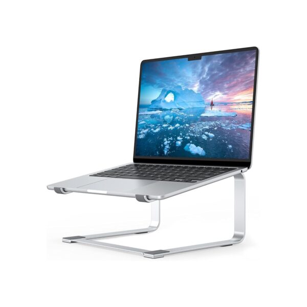 SOUNDANCE Laptop Stand for Desk, Ergonomic Metal Computer Riser for 12-17.3 Inch