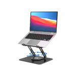Laptop Stand for Desk Adjustable Computer Stand with 360 Rotating Base Ergonomic