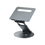 Nulaxy Telescopic 360 Rotating Laptop Stand for Desk Adjustable Height Swivel
