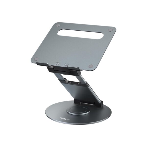 Nulaxy Telescopic 360 Rotating Laptop Stand for Desk Adjustable Height Swivel