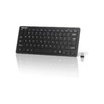 TECKNET 2.4G Wireless Keyboard - Mini Compact Keyboard with Media Hotkeys