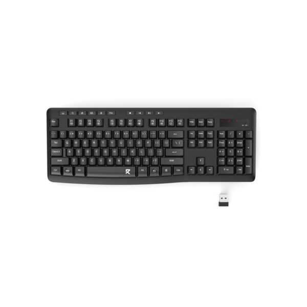 Redragon Wireless Keyboard, 2.4G Full-Sized Ergonomic Wireless Computer Keyboard