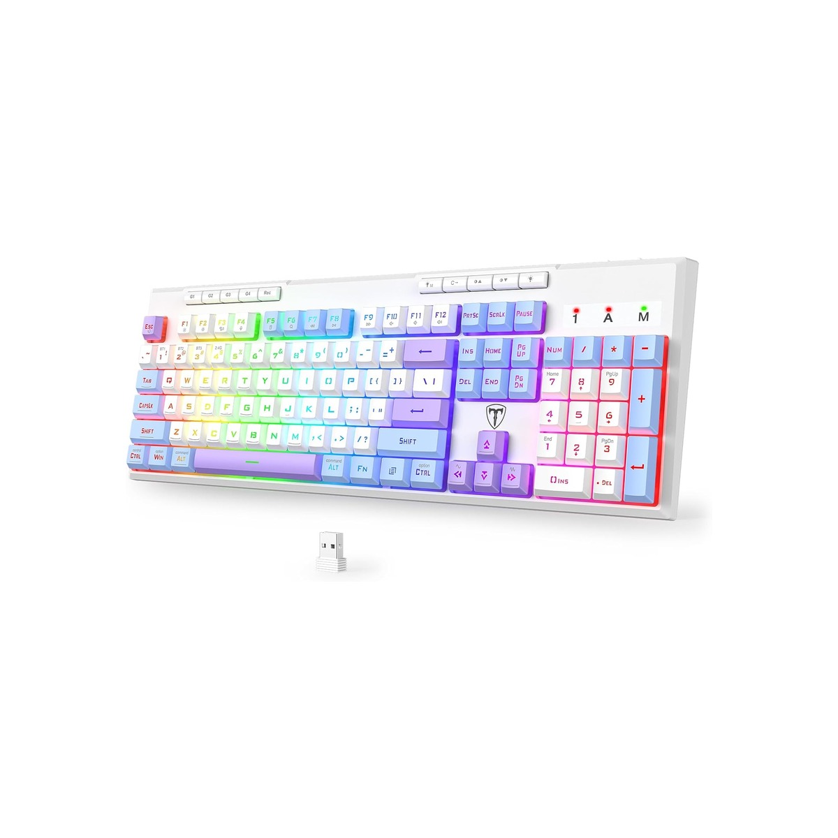 RisoPhy Wireless Gaming Keyboard, Tri-Mode BT5.0/2.4GHz/USB-C-1 RisoPhy Wireless Gaming Keyboard, Tri-Mode BT5.0/2.4GHz/USB-C - Image 1