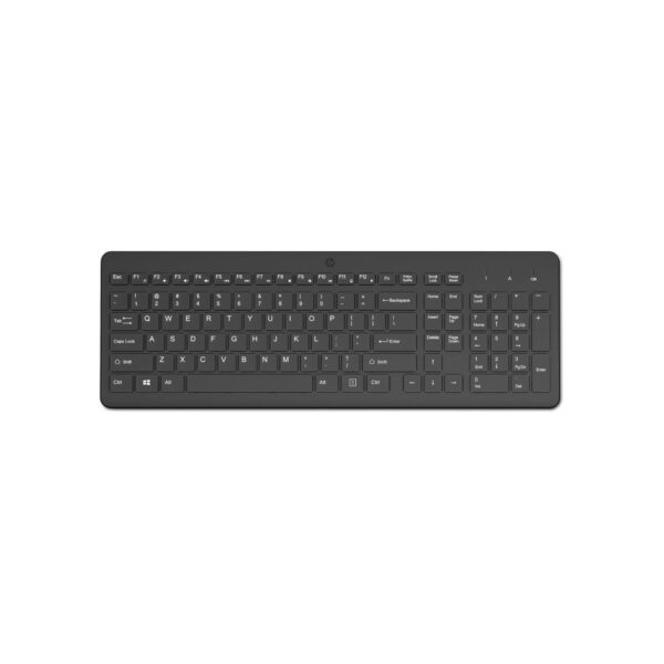 HP 220 Wireless Keyboard - 2.4GHz Connectivity w/Data Encryption - Low-Profile
