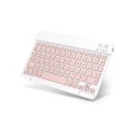 Emetok Rechargeable Wireless Keyboard for Tablet/iPad, mini Travel Design