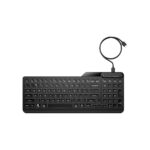 HP 400 Backlit Wired Keyboard (Ash Wired) - Warm White LED Illuminated Keys w/ 3