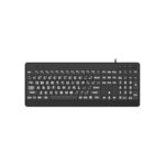 EDJO Large Print Ergonomic Keyboard, Full Size Keyboard with Wrist Rest
