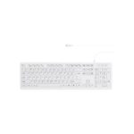 MCSaite Wired White USB 104 Keys Computer Keyboard with Stands