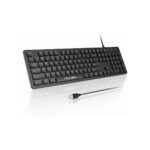Fade-Proof Letter Wired Keyboard USB Office Keyboard,Not Fade Letter