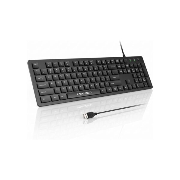 Fade-Proof Letter Wired Keyboard USB Office Keyboard,Not Fade Letter