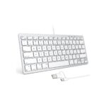 OMOTON Wired Keyboard for Mac Devices ONLY with Dual Interface