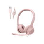 Logitech H390 Wired Headset for PC/Laptop, Stereo Headphones with Noise