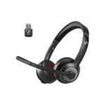 JIAMQISHI Wireless Headset with Mic for Work