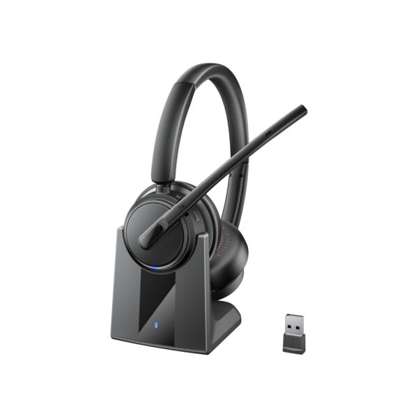 Mopchnic Wireless Headset with Noise Cancelling Microphone