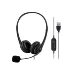 Computer USB Headset with Mic, Wired Headphones with Microphone for PC