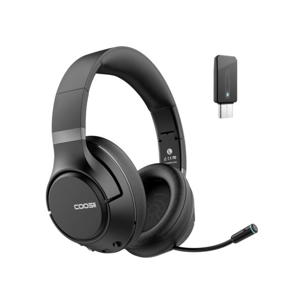 H300 Wireless Headphones with Microphone, Over Ear Bluetooth Headsets with USB