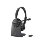 Wireless Headset with Mic for Work, Bluetooth Headset with (B0DHH5WJSF)