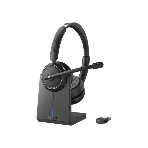 Wireless Headset with Mic for Work, Bluetooth Headset with (B0DHH5WJSF)
