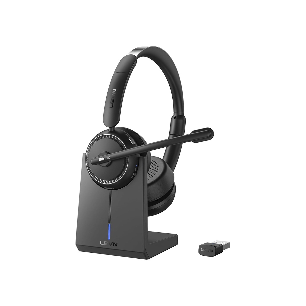 Wireless Headset with Mic for Work, Bluetooth Headset with (B0DHH5WJSF)-1 Wireless Headset with Mic for Work, Bluetooth Headset with (B0DHH5WJSF) - Image 1
