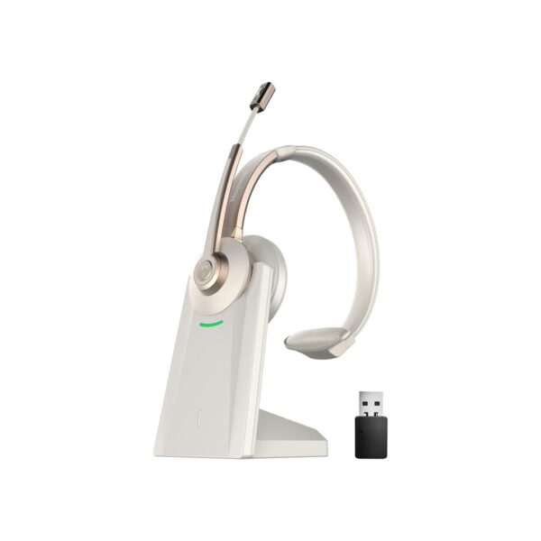 Bluetooth Headset, Wireless Headphones with Microphone Noise Canceling & USB