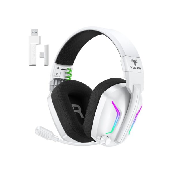 WESEARY Wireless Gaming Headset with Mic for Ps5, Ps4, PC