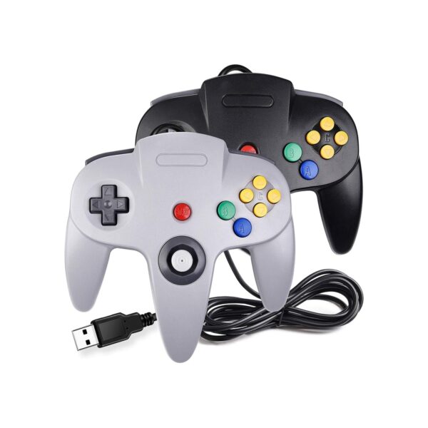 miadore 2 Pack USB Wired N64 Controller, Classic N64 PC Gamepad Joystick