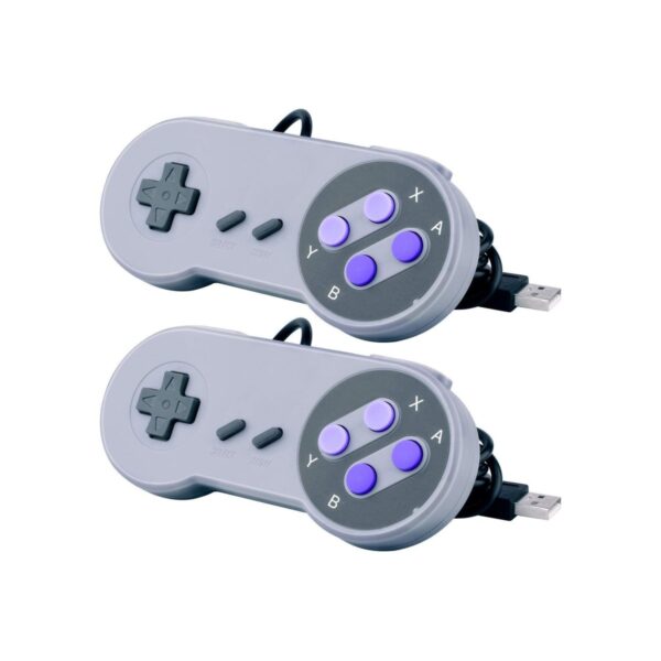 2 Packs USB Controller for Super NES SNES, USB Famicom Controller Joypad Gamepad