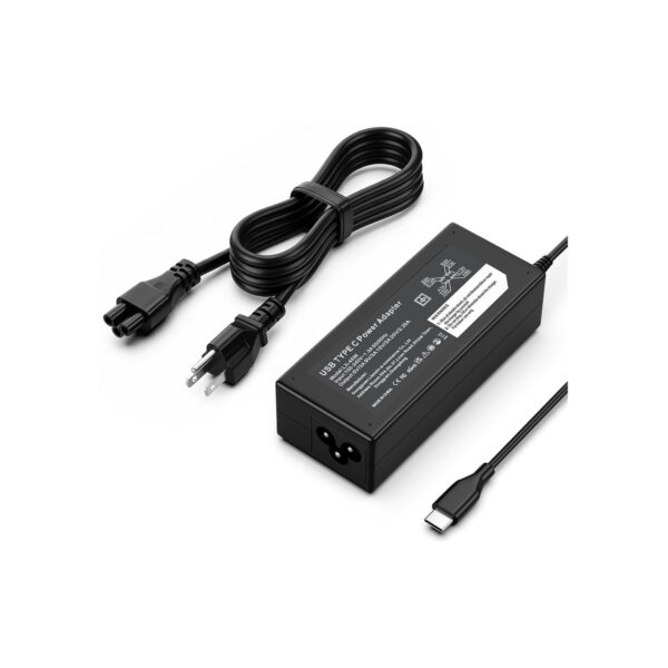 45W USB-C Charger Compatible with HP Chromebook and More Laptop