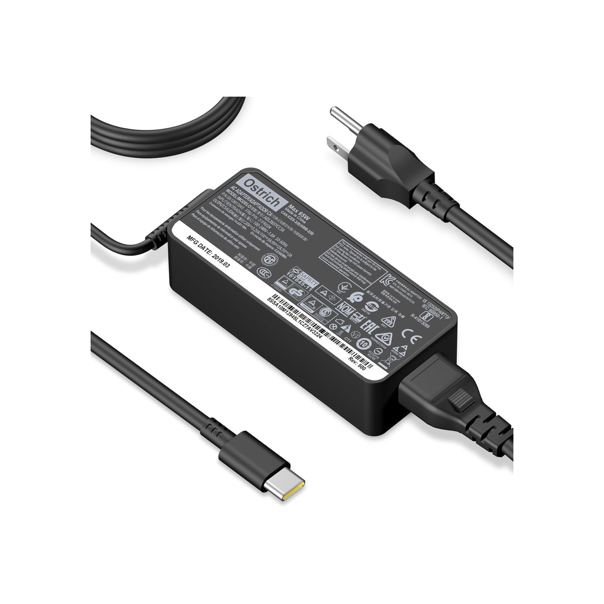 Charger Compatible with Lenovo Laptop Computer Thinkpad Yoga Chromebook USB C-1 Charger Compatible with Lenovo Laptop Computer Thinkpad Yoga Chromebook USB C - Image 1