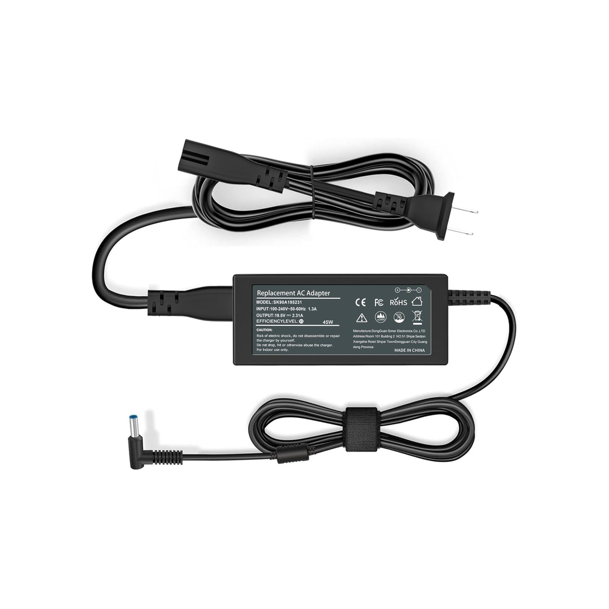 SZGUDULO 45W 19.5V 2.31A Charger for HP Laptop Computer Smart Blue Tip-1 SZGUDULO 45W 19.5V 2.31A Charger for HP Laptop Computer Smart Blue Tip - Image 1