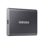 Samsung T7 Portable SSD 1TB Titan Gray, USB 3.2 Gen 2, Up to 1,050MB/s