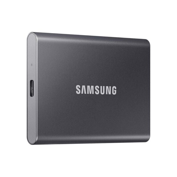 Samsung T7 Portable SSD 1TB Titan Gray, USB 3.2 Gen 2, Up to 1,050MB/s