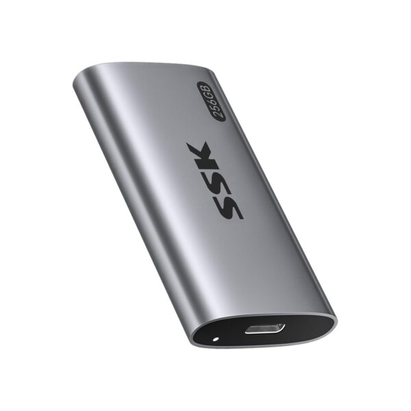 SSK 256GB SSD External Hard Drive, Portable SSD Up to 550MB/s Fast Solid State