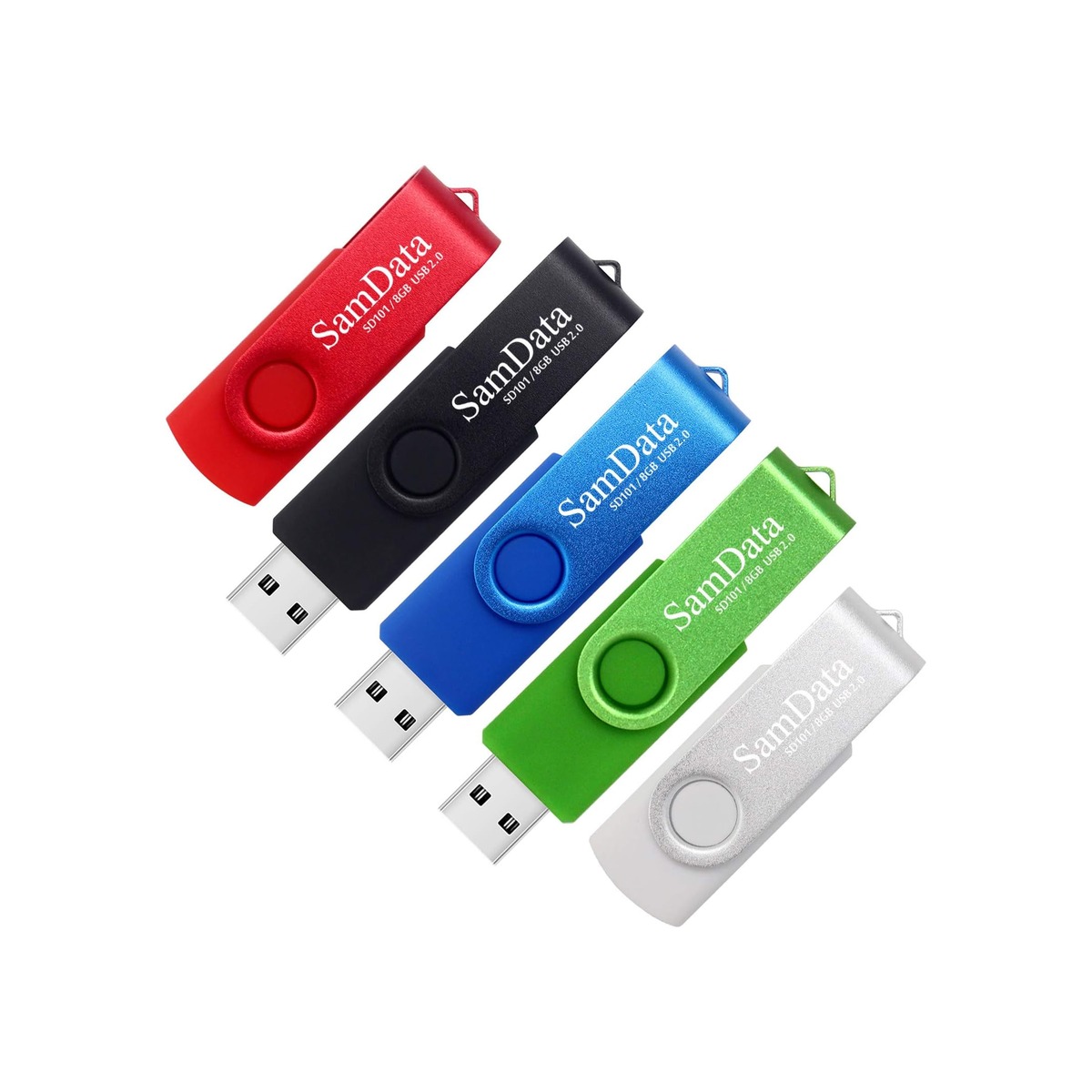 SamData 8GB USB Flash Drives 5 Pack 8GB Thumb Drives Memory Stick Jump Drive-1 SamData 8GB USB Flash Drives 5 Pack 8GB Thumb Drives Memory Stick Jump Drive - Image 1