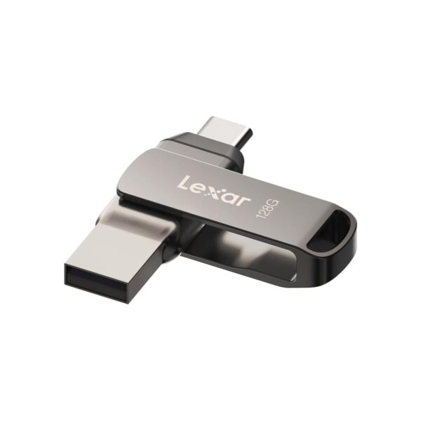 Lexar 128GB JumpDrive Dual Drive D400 USB 3.1 Type-C and Type-A Flash Drive for