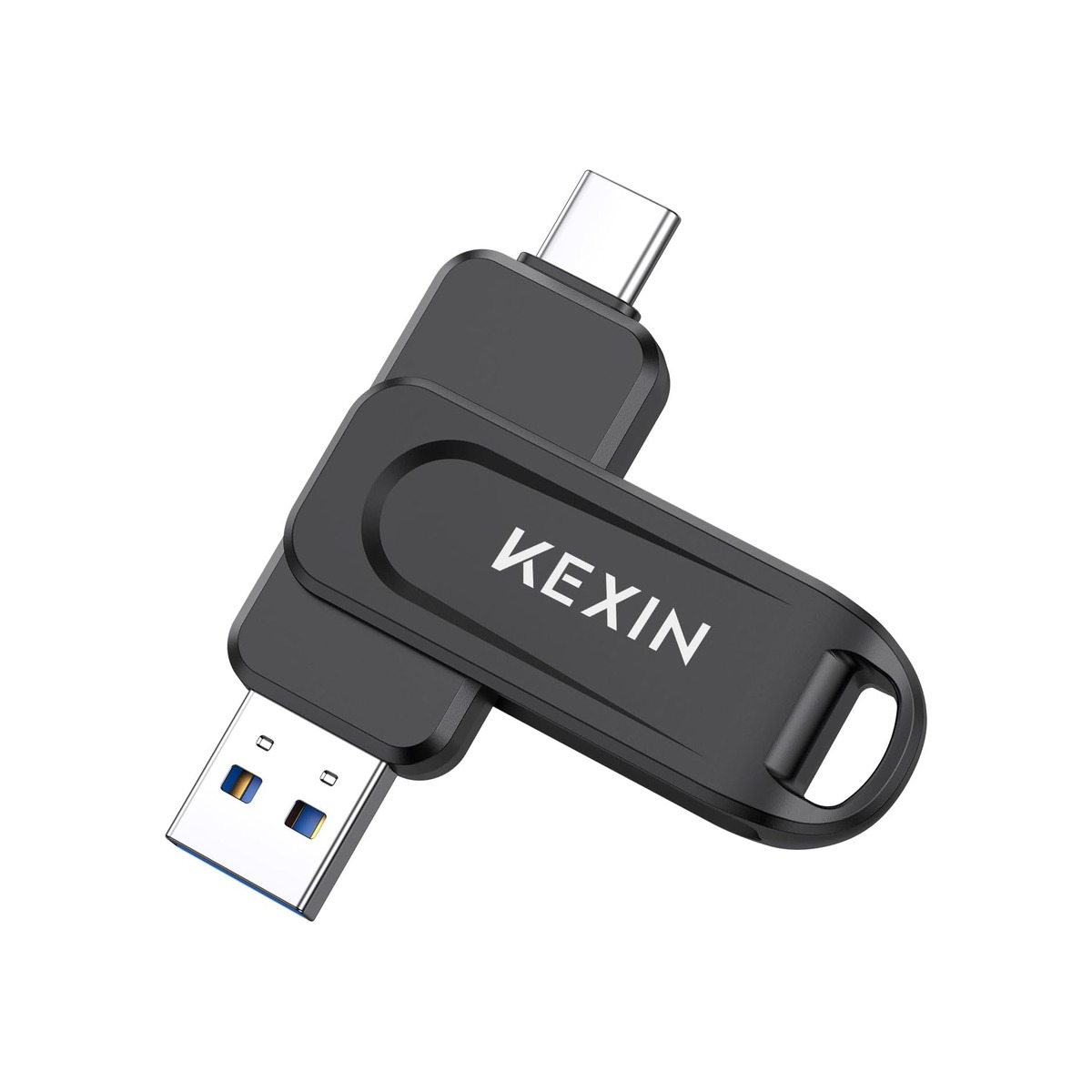 KEXIN 128GB USB C Flash Drive Dual Thumb Drive 100MB/s Swivel USB-A & Type-C USB-1 KEXIN 128GB USB C Flash Drive Dual Thumb Drive 100MB/s Swivel USB-A & Type-C USB - Image 1